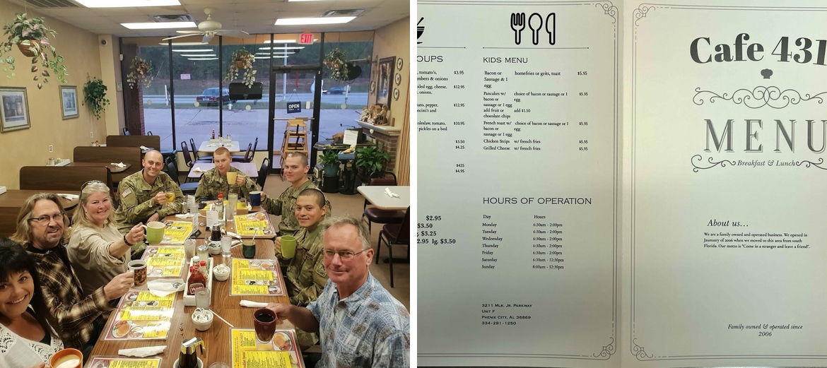 Cafe 431 Menu