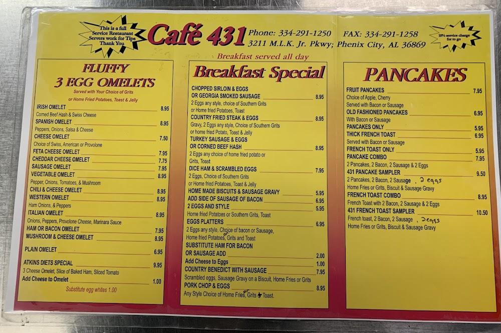 Cafe 431 Menu image 3