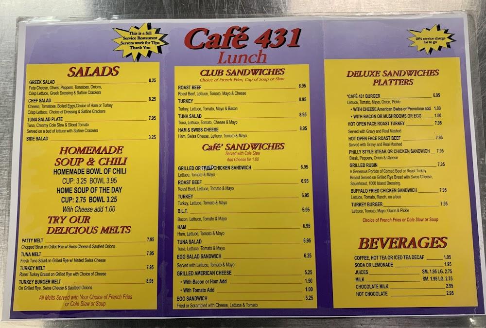 Cafe 431 Menu image 4